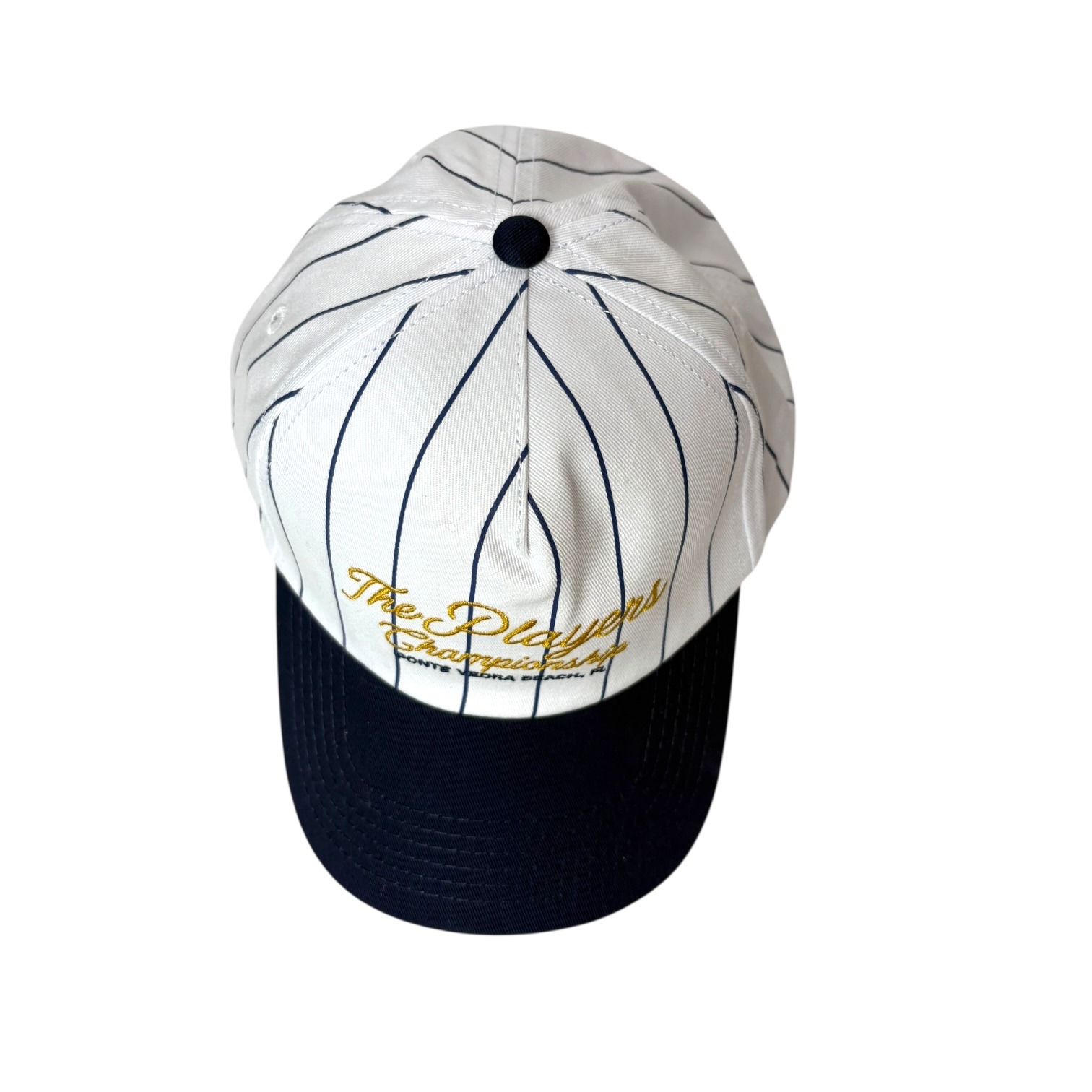 The Players Championship Hat Pga Golf Barstool Pinstripe Snapback White Navy Nwt — image 3 of 8